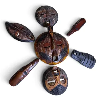 African Masks from Ghana & Zambia