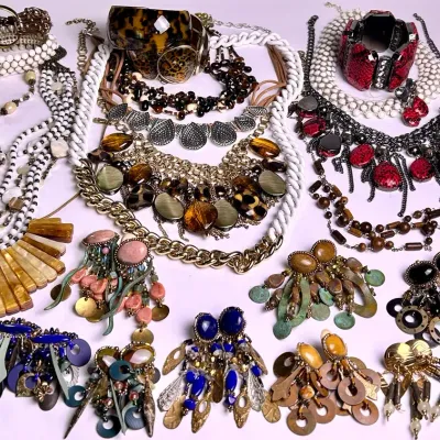 Statement Costume Jewelry: Necklaces Bracelets & Earrings - Beaded, Stones & More