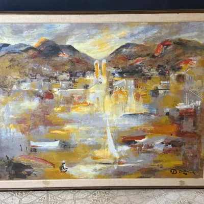 Hermann Dietrich Large Enhanced Print on Canvas 