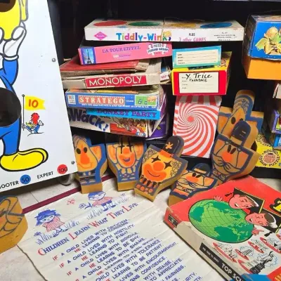 Vintage Toys, Board Games, And Puzzles