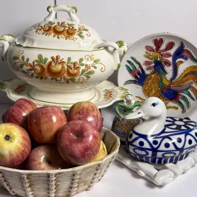 International Ceramics: Dansk Duck, Apple Basket from Italy & More