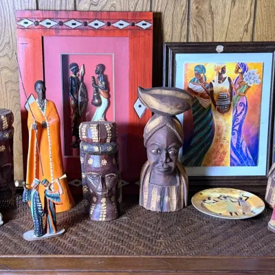 African Motif Figurines, Framed Print & More