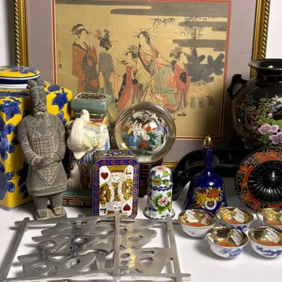 Asian Decor: Print, Vases, Ginger Jar, Figurine & More