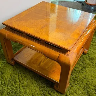 Wood End Table - 29x29x21”