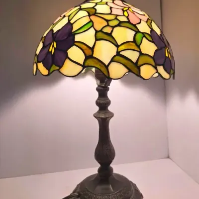 Stained Glass Style Lamp - 20"