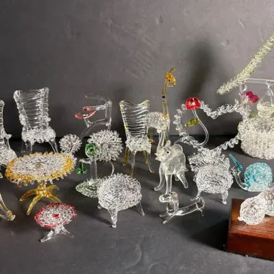Spun & Handblown Glass Figurines