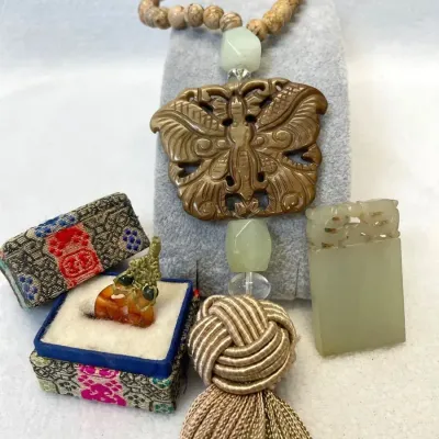 Chinese Carved Natural Stone Pieces 