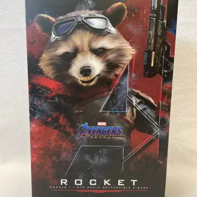 Hot Toys MMS548 Avengers: Endgame Rocket Raccoon 1/6th Scale Collectible. NEW sealed