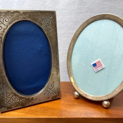 Sterling Silver Picture Frames, 2pcs