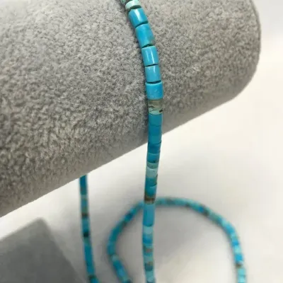Turquoise Heishi Bead Necklace Strand