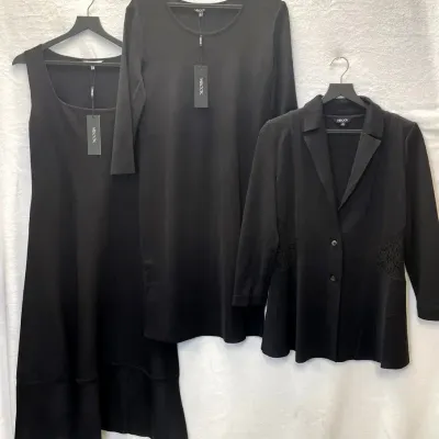 Women’s Misook Black Knit Garment Collection, Small NEW