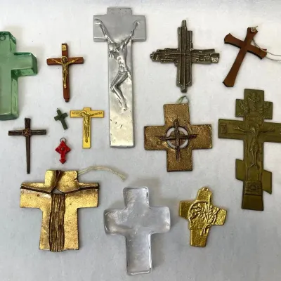 Vintage And Contemporary Decorative Religious Crosses