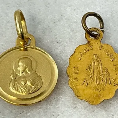 18k & 10k Gold Religious Medals