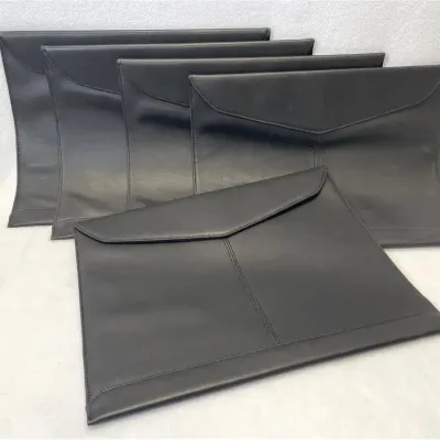 Leatherology Document Envelopes, Black Onyx, 5pcs