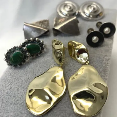 Sterling Silver Earrings, 5 Pair
