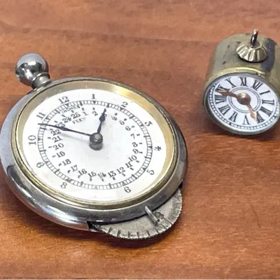 Antique lHenri Chatelain Rotary Map Measurer And Compass Charm