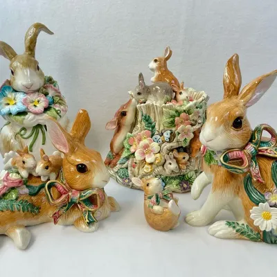 Fitz & Floyd Toulouse & Woodland Spring Earthenware 