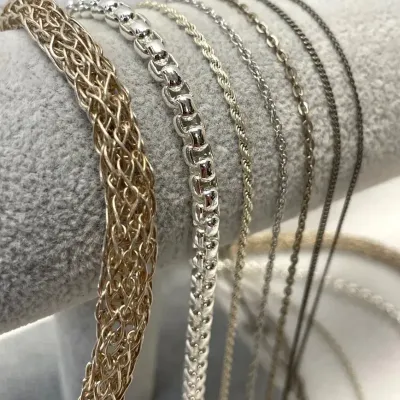 Sterling Silver Necklaces, 7pcs