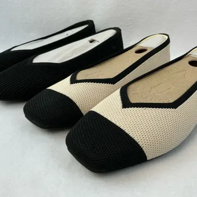NEW Vivaia Margot 2.0 Square Toe Flats 2 Pair