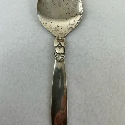 Rare Georg Jensen Sterling Silver “Cactus” Sardine Fork 1933-1944 Mark