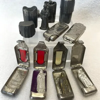 Catholic Pocket Shrines, Vintage 9pc