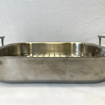 All-Clad D3 Stainless-Steel Roasting Pan with Rack