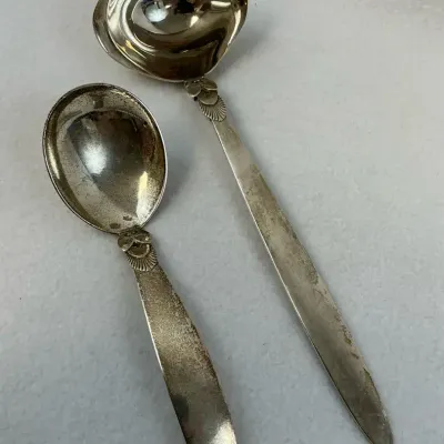 Georg Jensen Sterling Silver “Cactus” Ladles