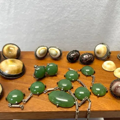 Sterling Silver Natural Stone Jewerly