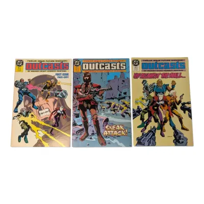 1987 Outcasts Comics No.1-3