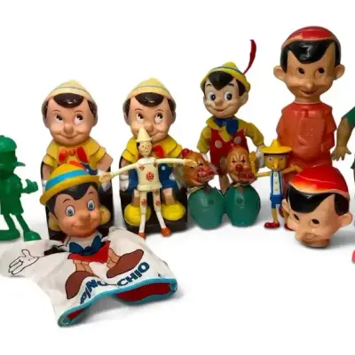 Pinocchio Memorabilia Collection; Figurines, Glass, Music Box, & More