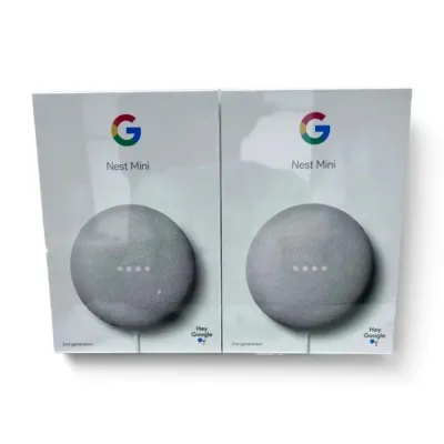 Two NEW Google Nest Smart Mini Speakers (2nd Generation)