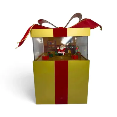 Gemmy Musical Popup Santa Box; Multiple Christmas Carols Included