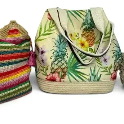 Canvas Tote Bags (The Sak, Caribbean Joe)