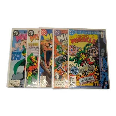 Five Mister Miracle Comics 