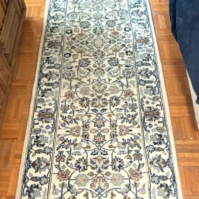Traditional Floral Runner Rug – Approx. 31” x 96”