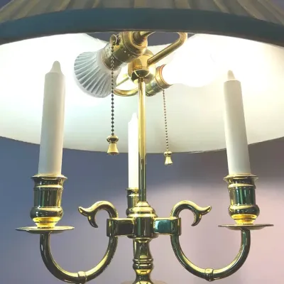 Traditional Brass Tone Floor Lamp (Heavy)