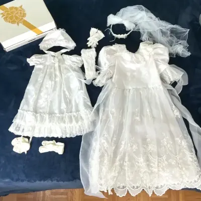 Christening & Baptism Gown Collection with Accessorie
