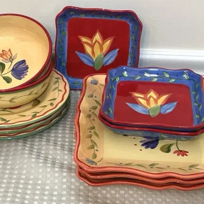 Hand Painted Pfaltzgraff Dishware