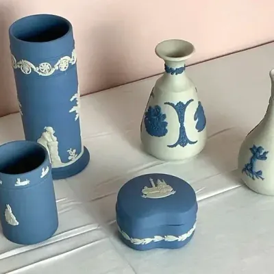 Blue & White Wedgewood Pottery