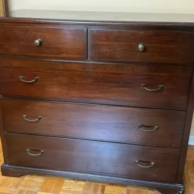 Wood 6 Drawer Dresser