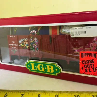 Lehman-Gross-Bahn G-scale Christmas Gondola, model 40217 CT