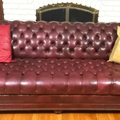 Hancock & Moore Tufted Leather Chesterfield Sofa