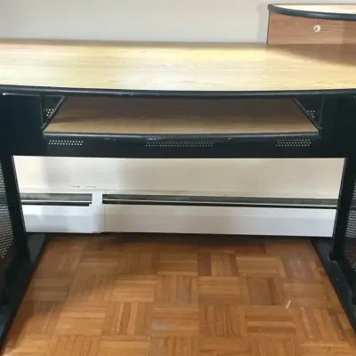 Computer Desk with Pull-Out Work Surface & Shelving