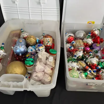 Large Christmas Ornament Collection | Glass, Glittered & Hand-Painted Designs