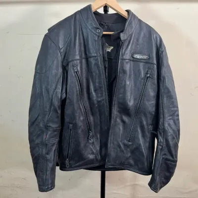 Harley-Davidson FXRG Leather Jacket | Men’s Size Large | Black Riding Jacket
