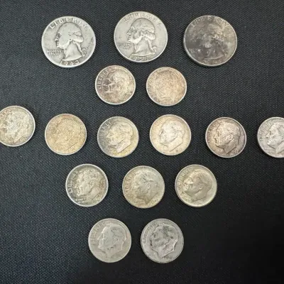 U.S. Silver Coin Lot | 1943, 1956 & 1964 Quarters | 1946–1953 Dimes