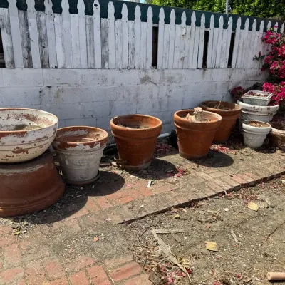Large Terracotta Garden Planters & Decorative Urns | Assorted Sizes & Styles | 12 Pieces