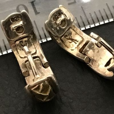 Designer Scott Kay 750 Gold And 925 Sterling Basket Weave Signed