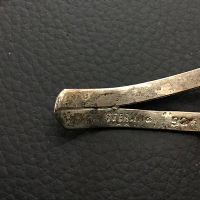 Onyx 925 Sterling Signed Mexico Alpaca Cuff
