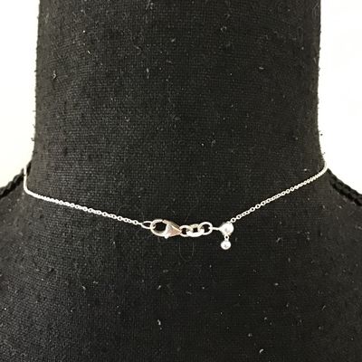 Beautiful 925 sterling, silver necklace, and cross pendant
